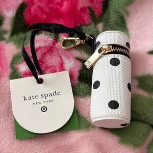 Kate Spade White and Black Polka Dot Key Holder